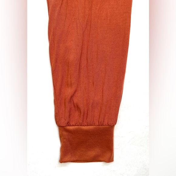 Rewash Women’s Orange/Rust Athletic Jogger Pants Drawstring Waist Pockets Size L - Picture 5 of 11
